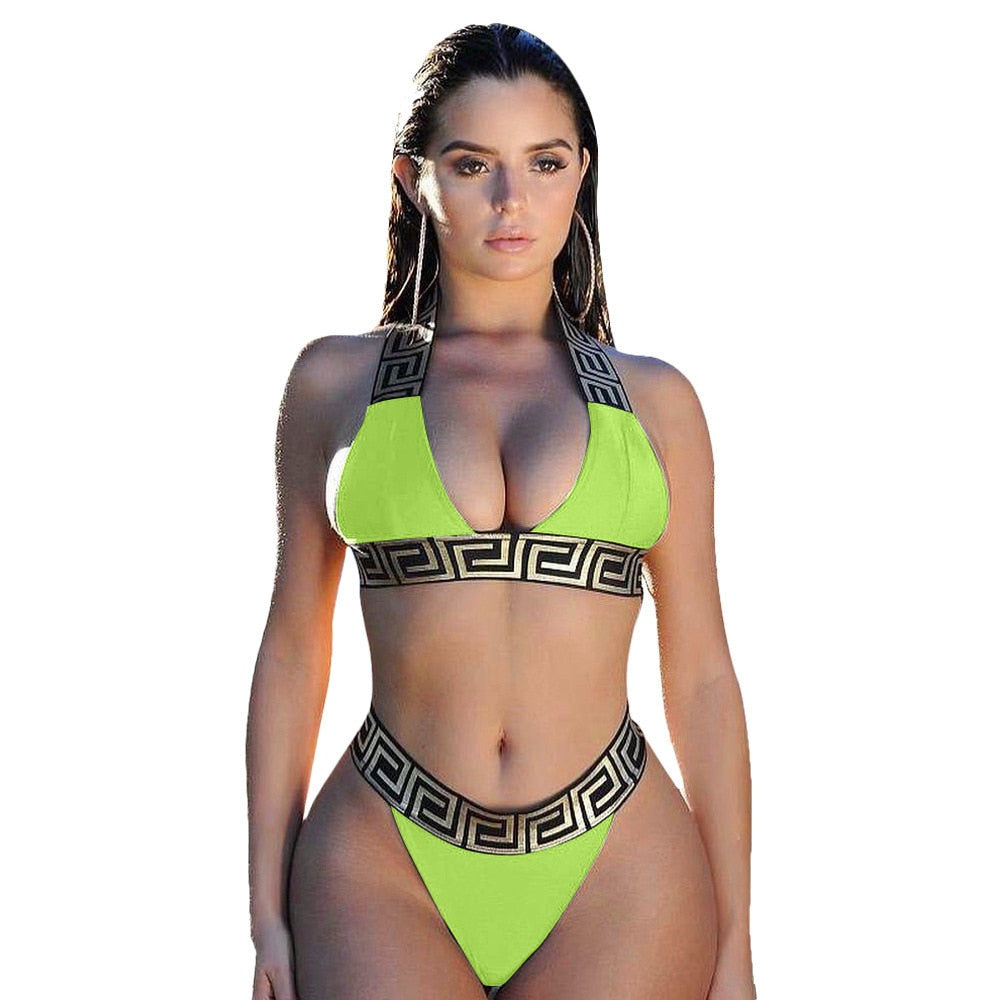 Designers Luxury Swimwear Bandage Swimsuit Sexy Bikini Set Women Crop Top Bikinis Mujer Separate Fused Swimming Suit Biquini