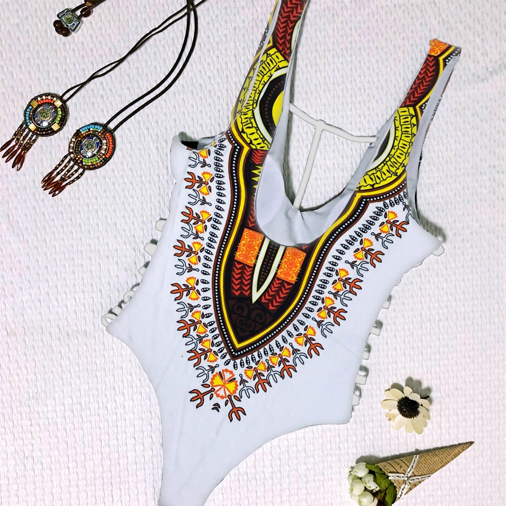 High Quality Women African Print Bikini Set Swimwear Push-Up Padded Bra Swimsuit Beachwear Bathing Suits Biquini Bodysuit