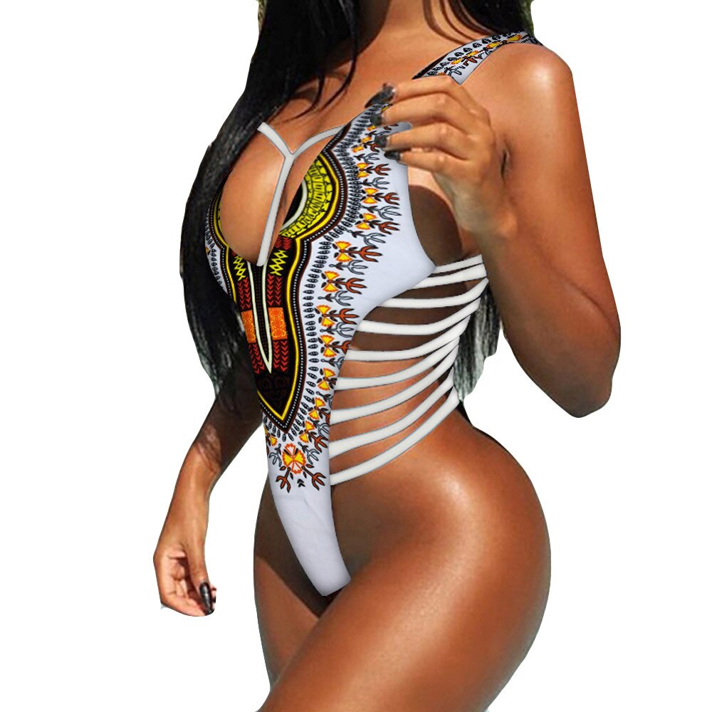 High Quality Women African Print Bikini Set Swimwear Push-Up Padded Bra Swimsuit Beachwear Bathing Suits Biquini Bodysuit