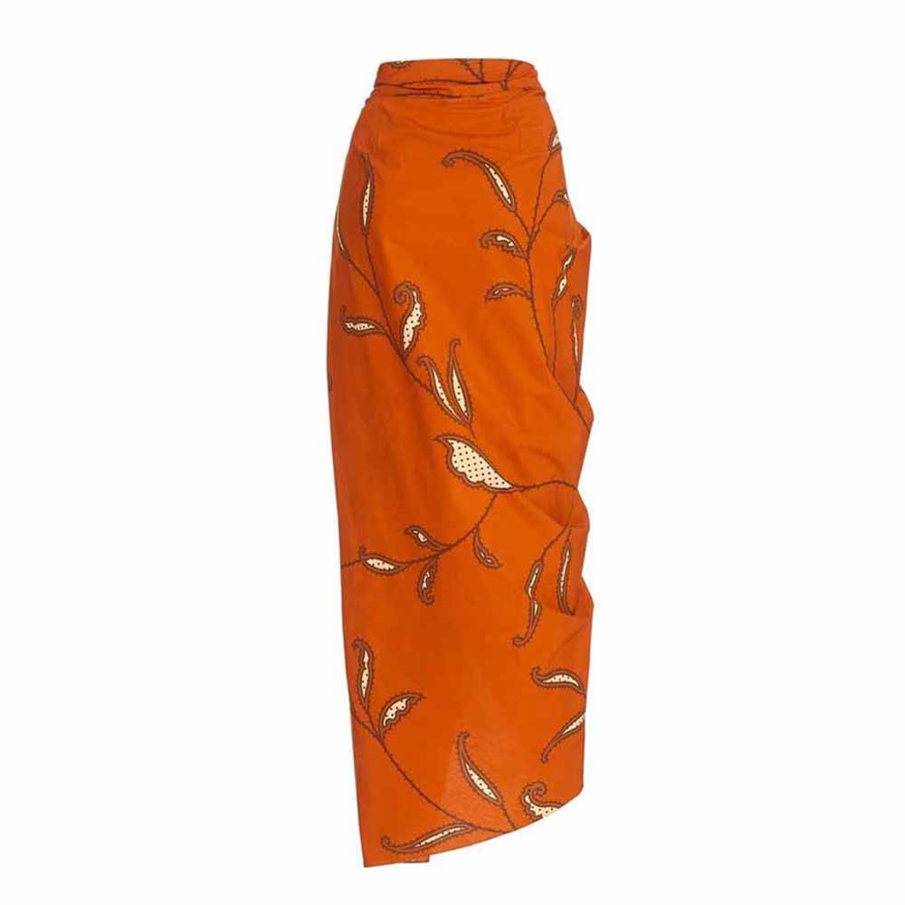 One-Shoulder Ruffled Bikini Set Tankini Three Piece Bikini Separate Bandeau Swimsuit  Shorts Bourkini 2022 Luxury Orange
