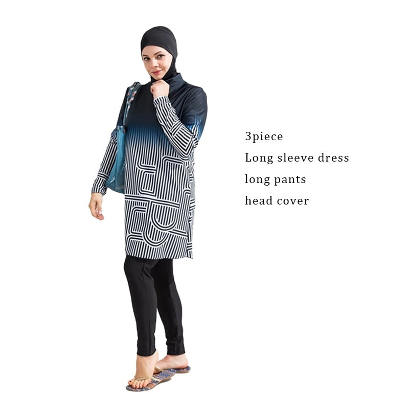 Muslim Swimming Suit For Women Cover Ups Swimwear Abaya Abayas Hijab Long Sleeve Modest Swimsuit Burkini Islamic Designer Hijabs
