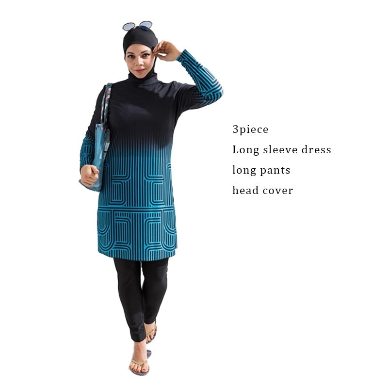 Muslim Swimming Suit For Women Cover Ups Swimwear Abaya Abayas Hijab Long Sleeve Modest Swimsuit Burkini Islamic Designer Hijabs