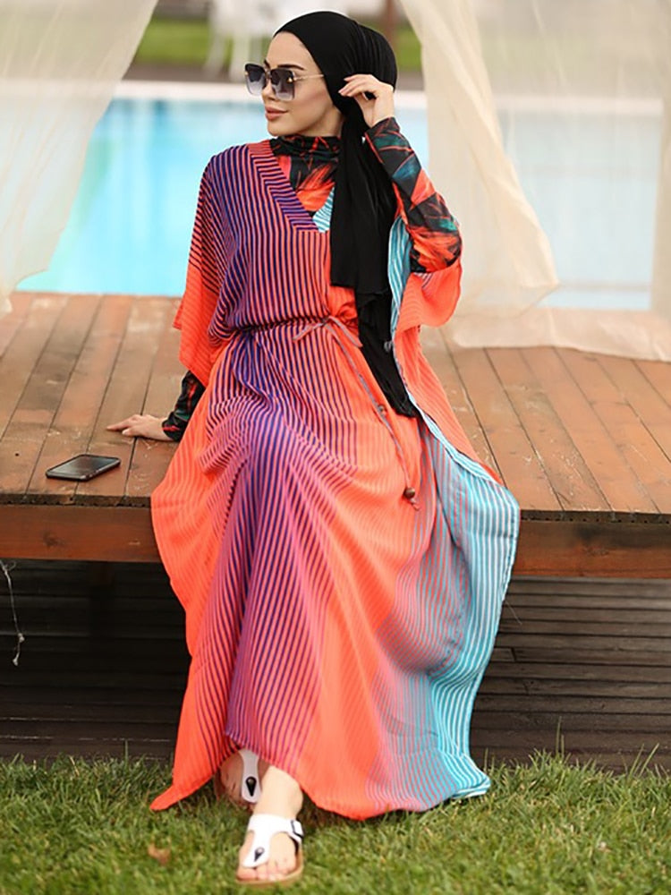Burkini Muslim Swimwear Modest Hijab Swimming Suit For Women Cover Ups Islamic Designer Fashion Long Sleeve Swimsuit Bathing