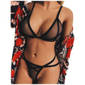 Sexy Bralette Mesh Sexy Mesh Lingerie Sets Cup Wire Free Underwear Set Women Bra Set Porno Erotic Lingerie Bikinis 2022 Mujer#p5