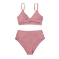 Black Twist High Waist V-Neck Bikini Set