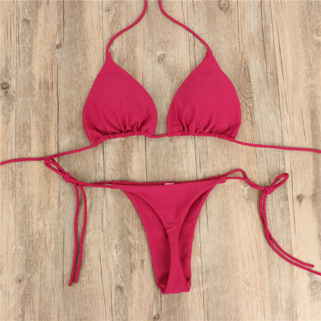Brazilian Push Up Padded Thong Bikini Set