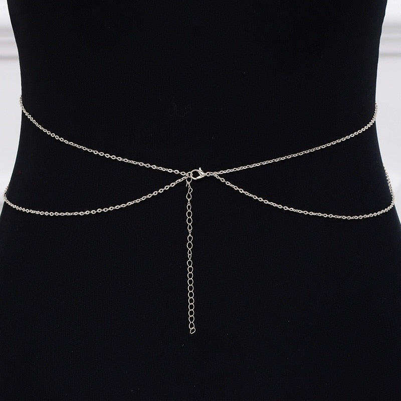 Sexy Chest Chain Body Jewelry Bikini Belly Chains for Women 2022 Trend Fashion Female Metal Beach Festival Jewelry Accessories