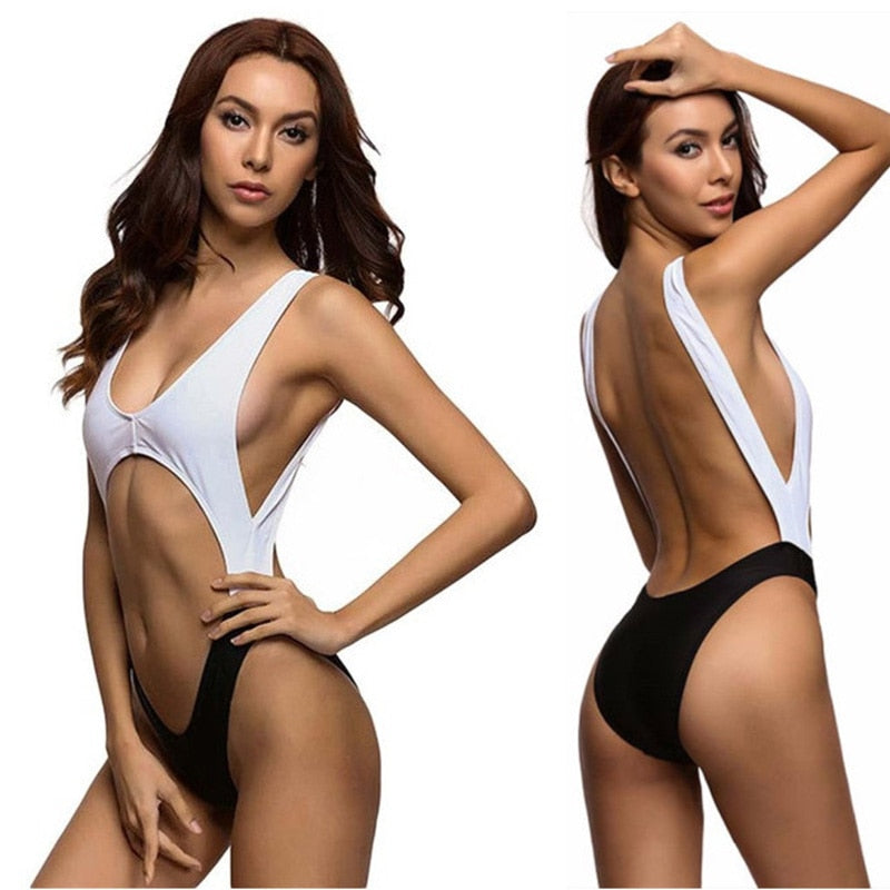 Backless Swimming Suit For Women Sexy Womens Lingerie Swimwear Exotic Micro One Piece Bikini G-string Thong Slingshot Swimsuit