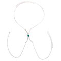 Crystal Heart Chest Bra Body Chain Necklace