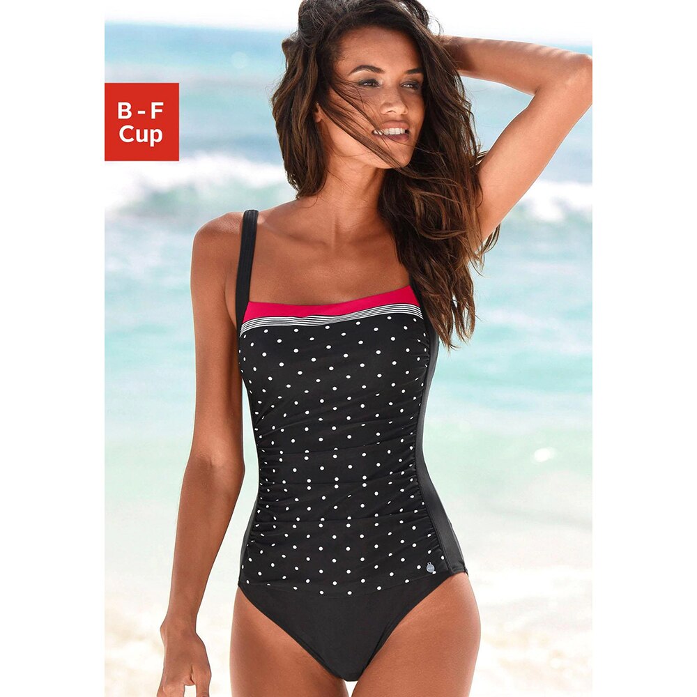 Women One Piece Bikinis Striped Swimwear Black Swimsuits Female Slimming Beach Wear Summer Bathing Suits