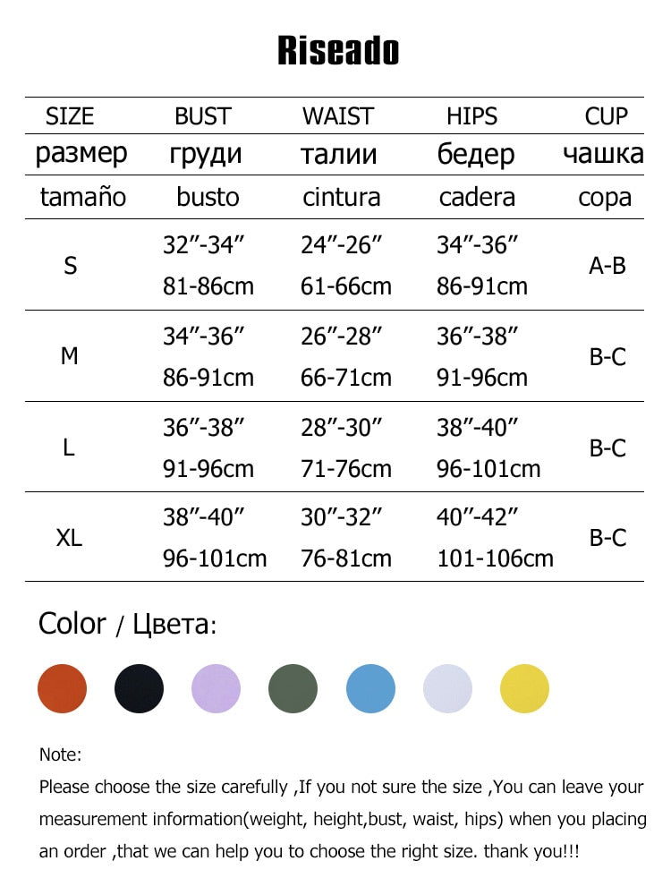 Riseado Sexy Plunging One Piece Swimsuit Lace Up Women's Swimwear 2023 Solid Swimming Suit for Women High Cut Monokini Beachwear