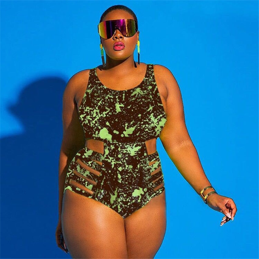 Plus Size Swimsuit Large Swimwear Women 2022 Woman 1 One Piece Bathing Suits Trikinis Swimsuits Beach Female Chubby Maio 2023