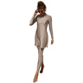 Summer Burkini Muslim Women Swim Suit Two-Piece Plus Size Quick Dry Long Sleeve Conservative Suit Beach Surfing Swimwear