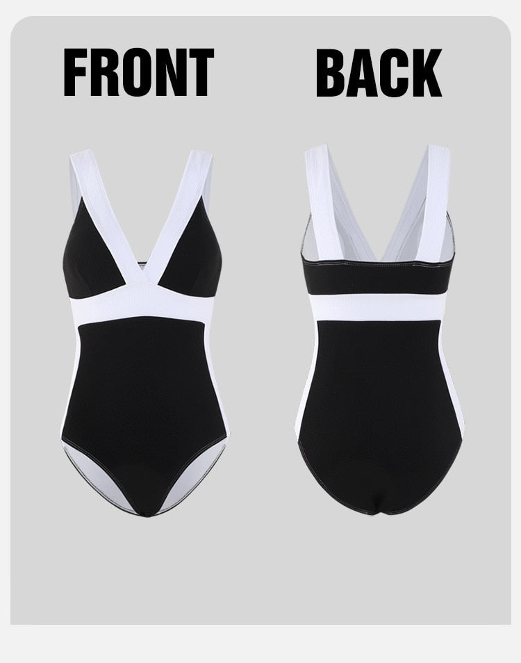 2022 Women Summer Sexy Backless Push Up Swimsuit Beach Bikini One Piece Swimsuit Korean Style Swimwear Bikini