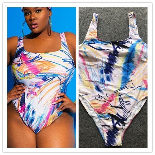 Plus Size Swimsuit Large Swimwear Women 2022 Woman 1 One Piece Bathing Suits Trikinis Swimsuits Beach Female Chubby Maio 2023