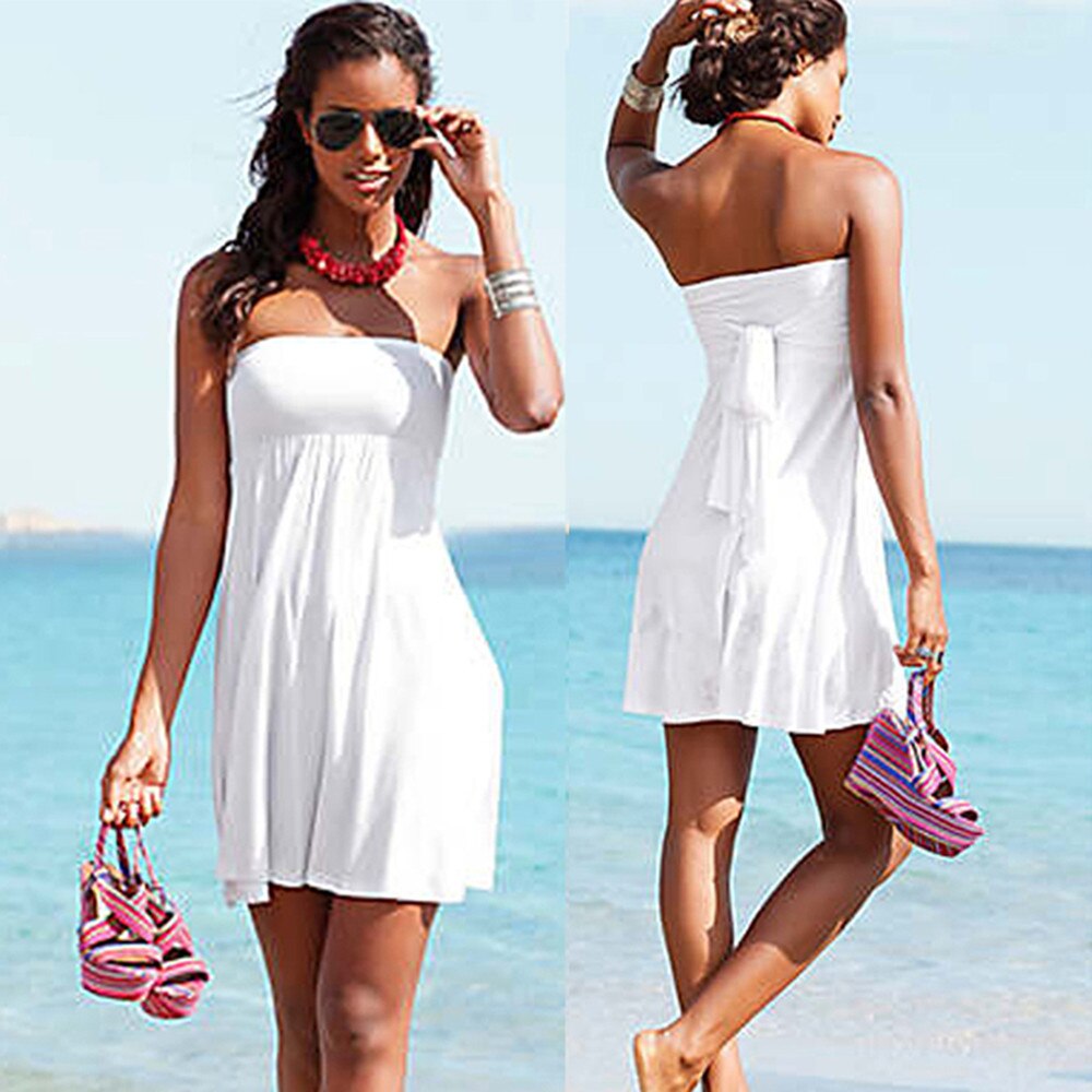 Sexy Women's Bikini Bandage Beach dress worn in many ways Seaside holiday skirt YF002