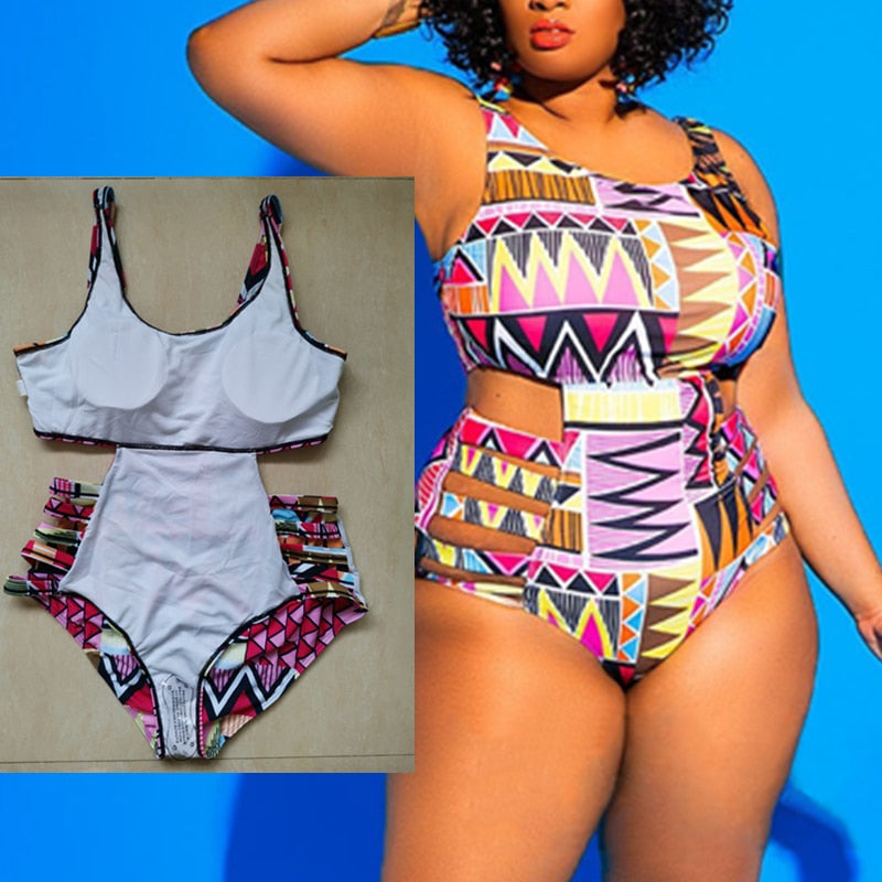 Plus Size Swimsuit Large Swimwear Women 2022 Woman 1 One Piece Bathing Suits Trikinis Swimsuits Beach Female Chubby Maio 2023