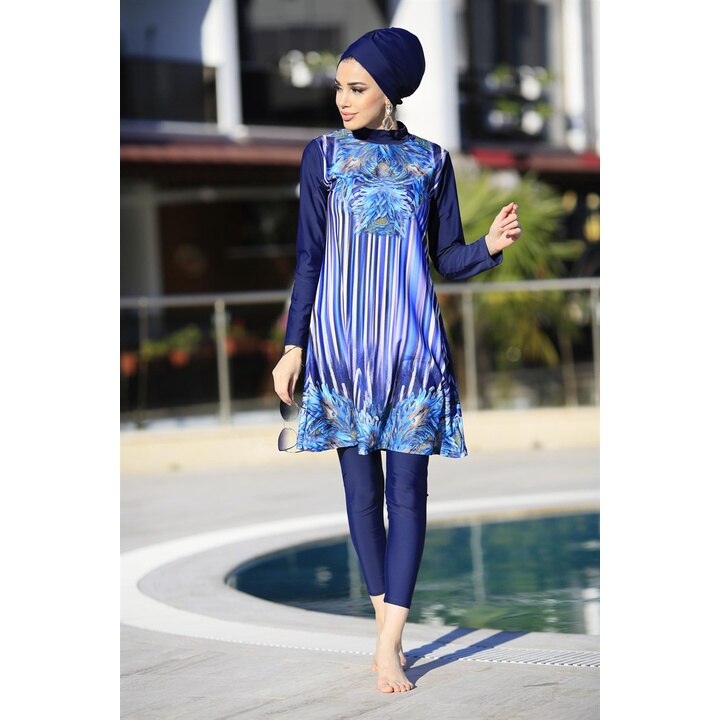 Muslim Modest Swimwear Hijab Swimsuit Women Swimming Suit Cover Ups Hijabs For Woman Burkini Islamic Long Sleeve Swim Bathing