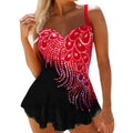 S-8XL Large Size Swimwear ONE-PIEC Peacock Printing Bikini Plus Size XXL Burkini Bikinis Set Beachwear Summer Brazilian Swimsuit