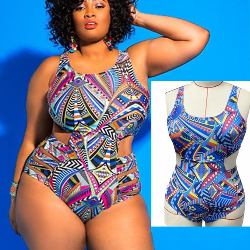 Plus Size Swimsuit Large Swimwear Women 2022 Woman 1 One Piece Bathing Suits Trikinis Swimsuits Beach Female Chubby Maio 2023