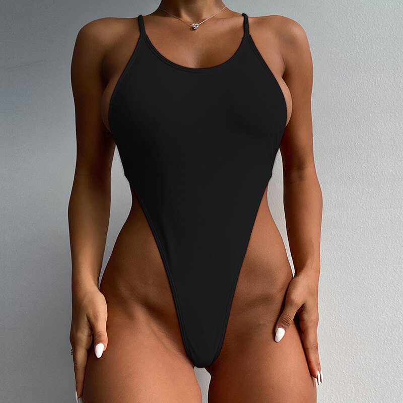 Rivertrip Thong One Piece Swimsuits Woman 2023 Swimwear Sexy Micro Trikini Swimming Suit for Women Bath Suit High Cut One-pieces