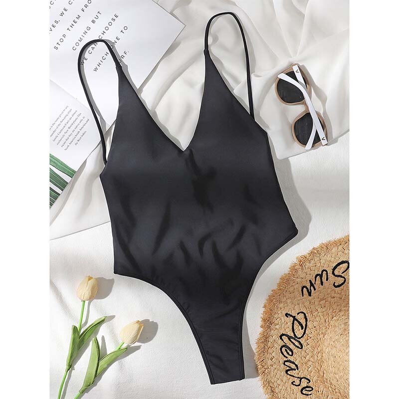 Rivertrip Thong One Piece Swimsuits Woman 2023 Swimwear Sexy Micro Trikini Swimming Suit for Women Bath Suit High Cut One-pieces