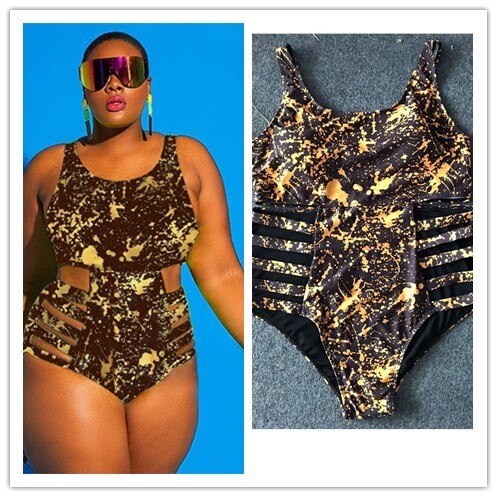 Plus Size Swimsuit Large Swimwear Women 2022 Woman 1 One Piece Bathing Suits Trikinis Swimsuits Beach Female Chubby Maio 2023