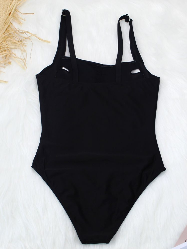 Women One Piece Bikinis Striped Swimwear Black Swimsuits Female Slimming Beach Wear Summer Bathing Suits