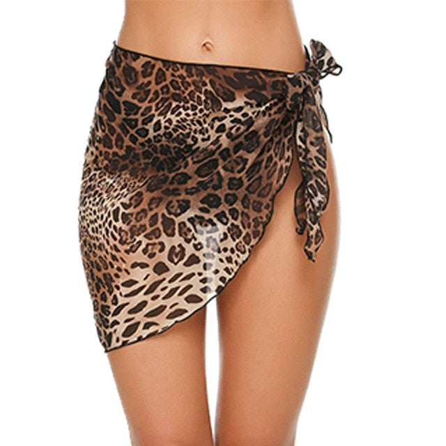 Sheer Chiffon Beach Sarong Wrap Skirt
